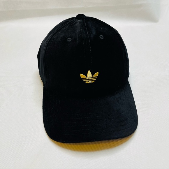 Adidas Black Suede Black Hat with Gold Emblem main image 4